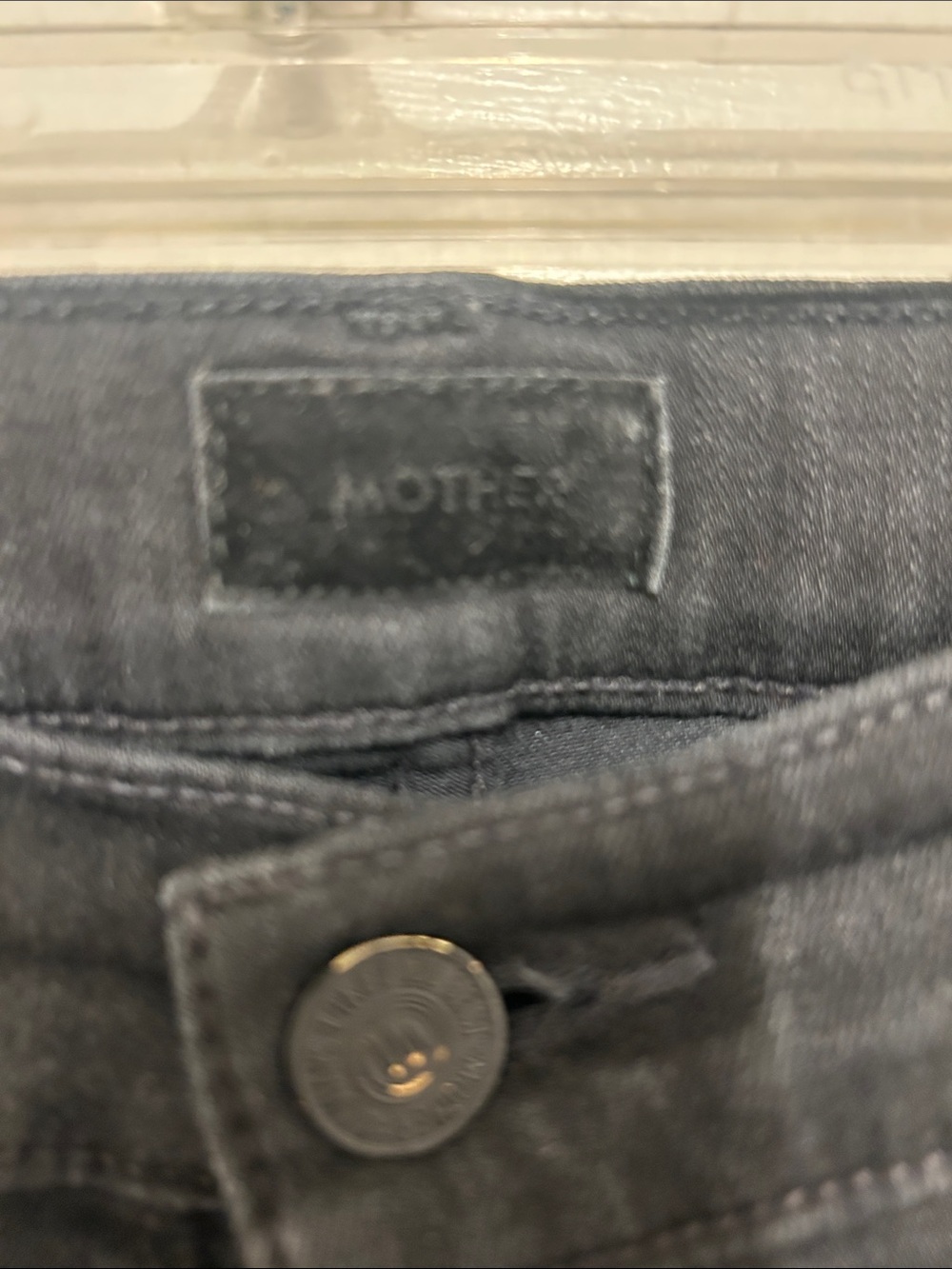 Women's Black Flared MOTHER Jeans - The Weekender in color Not Guilty - Picture 2 of 4